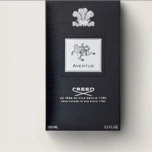 Creed Aventus Bottle and Box - Black & Silver